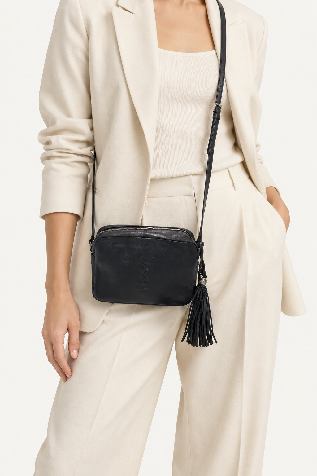 Saint Laurent Crossbody Bag in Black