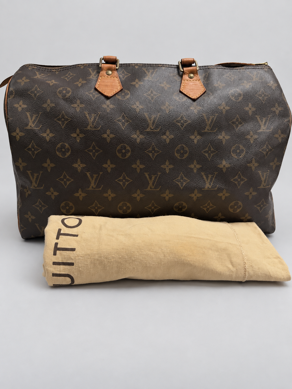 Louis Vuitton Monogram Speedy 40 Satchel Boston Bowler