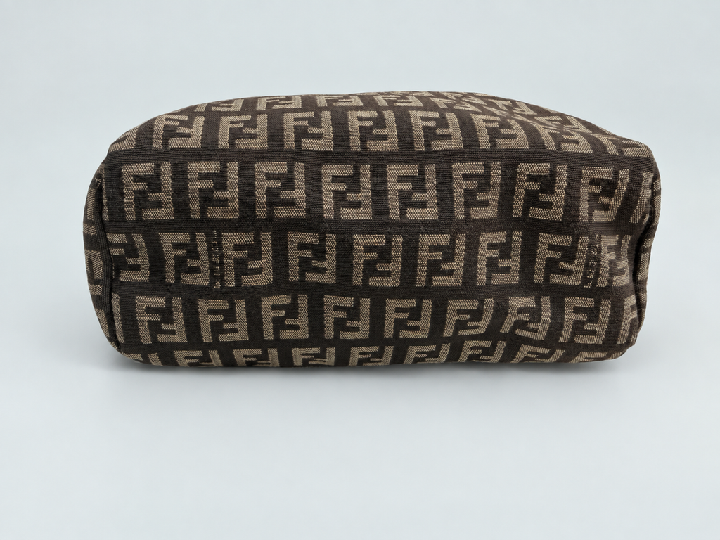 Fendi Zucchino Top Handle Square Mini Bag Satchel