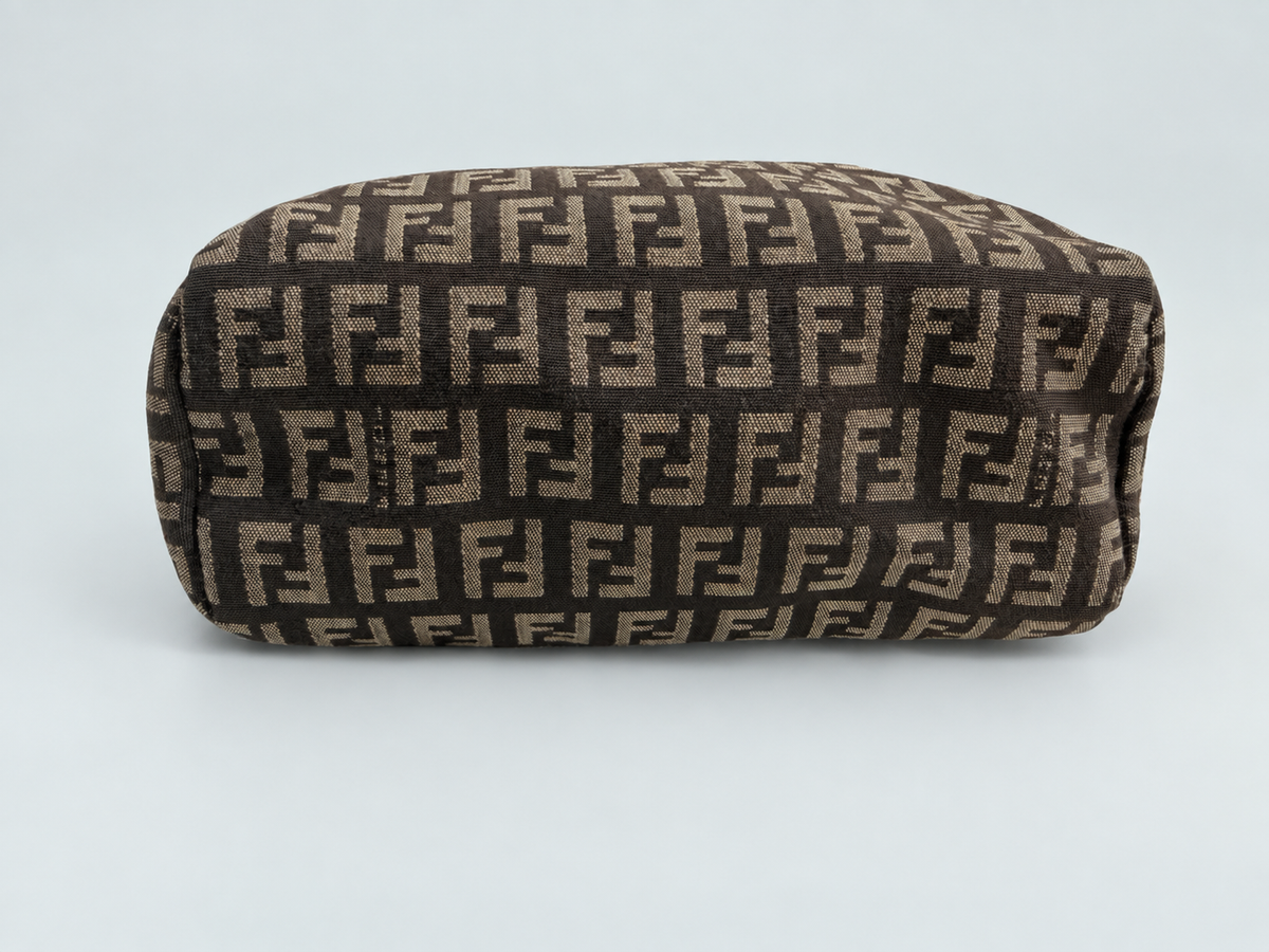 Fendi Zucchino Top Handle Square Mini Bag Satchel