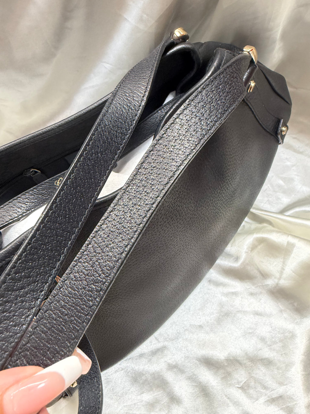 Gucci Abbey Tote Leather in Black