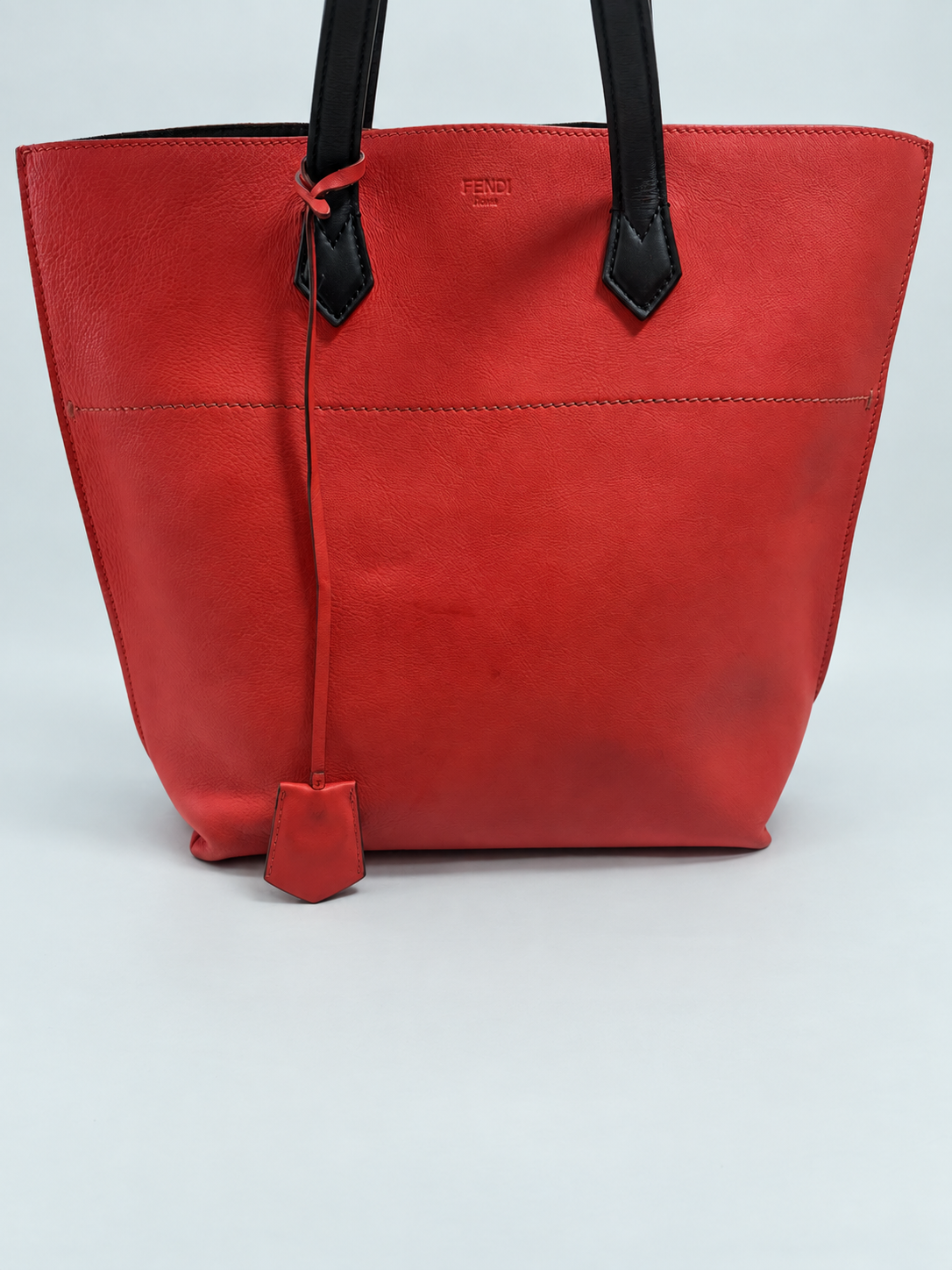 Fendi All in Leather Shopper Tote