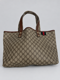 Gucci Monogram Supreme Web Loop Tote Shoulder Bag in Medium