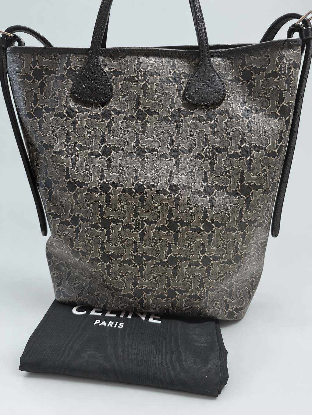 Celine Sulky Carriage Vertical Tote Shoulder Bag