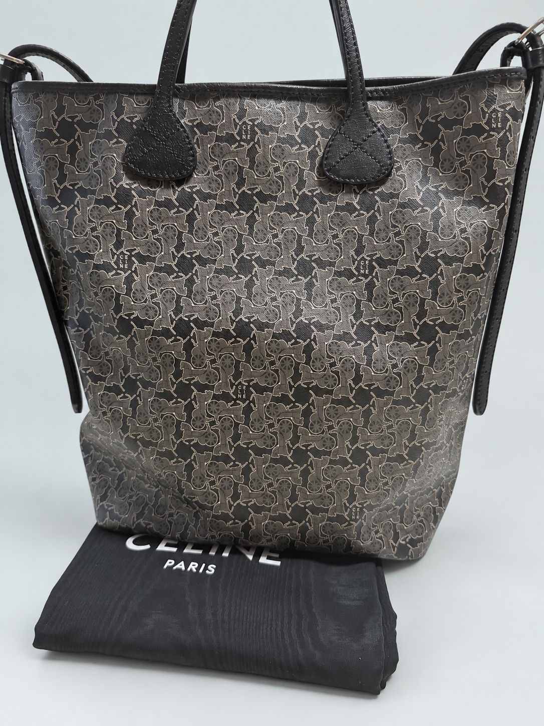 Celine Sulky Carriage Vertical Tote Shoulder Bag