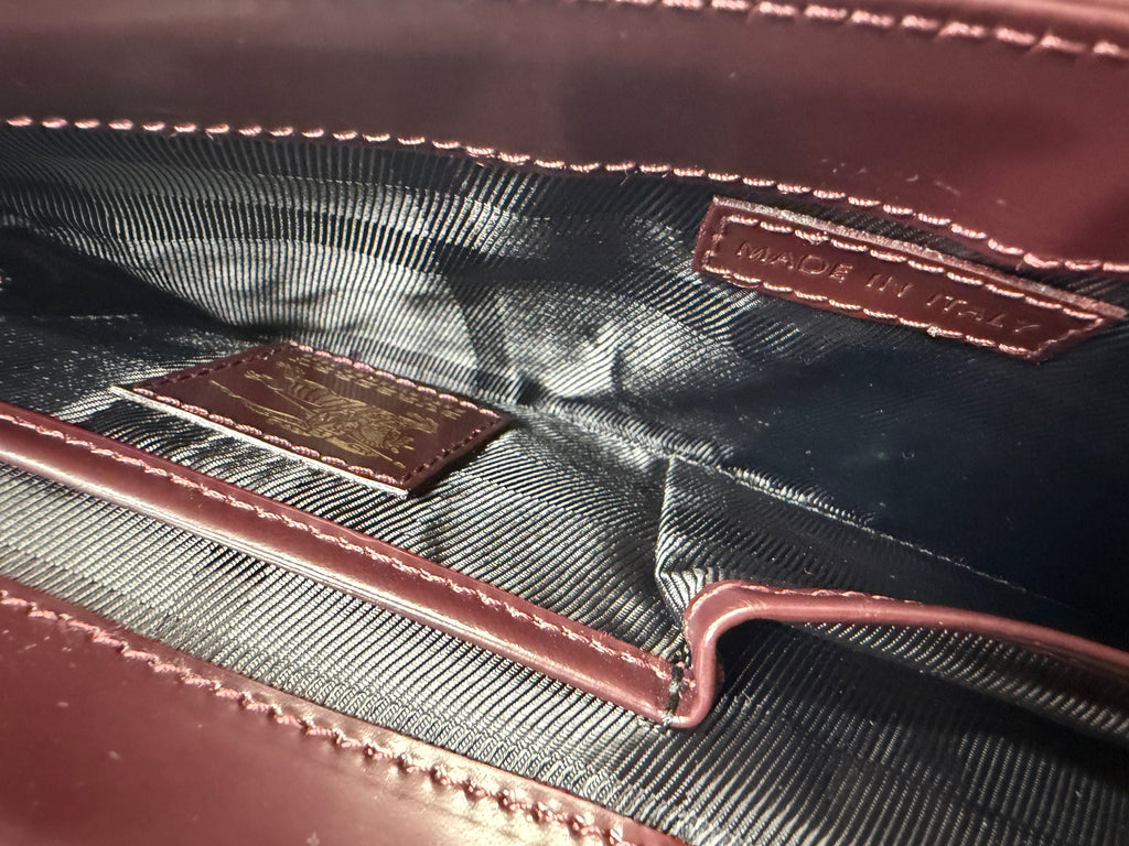 Burberry Prorsum Hobo Patent Shoulder Bag