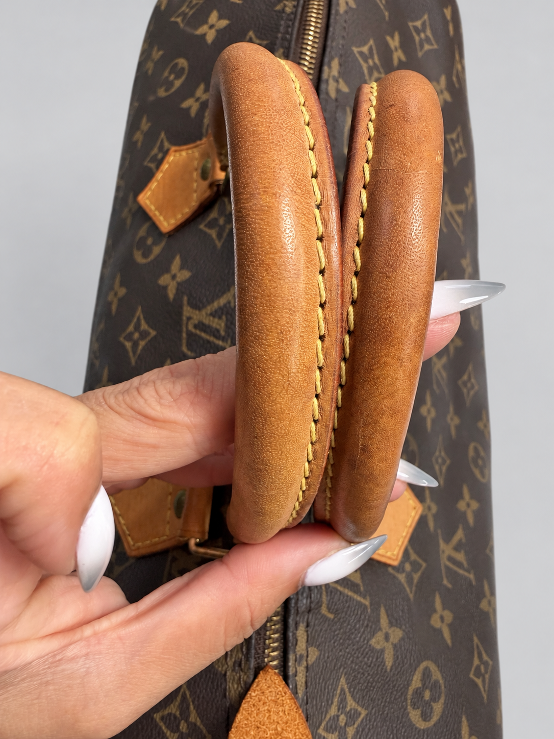 Louis Vuitton Monogram Speedy 40 Satchel Boston Bowler