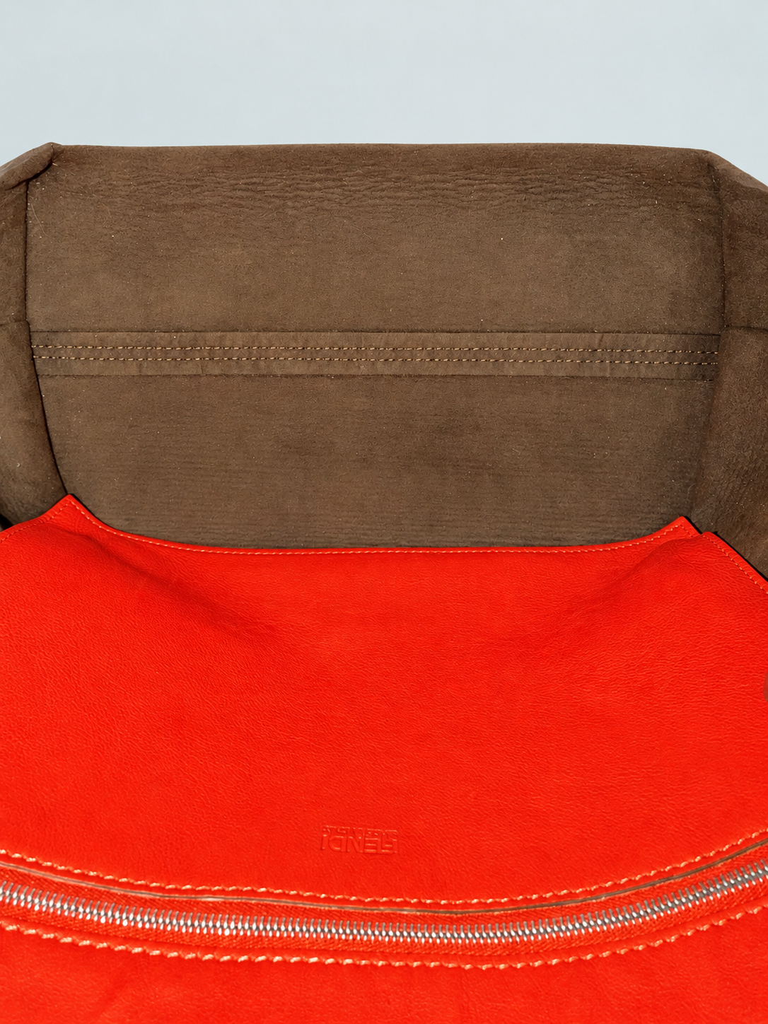 Fendi All in Leather Shopper Tote