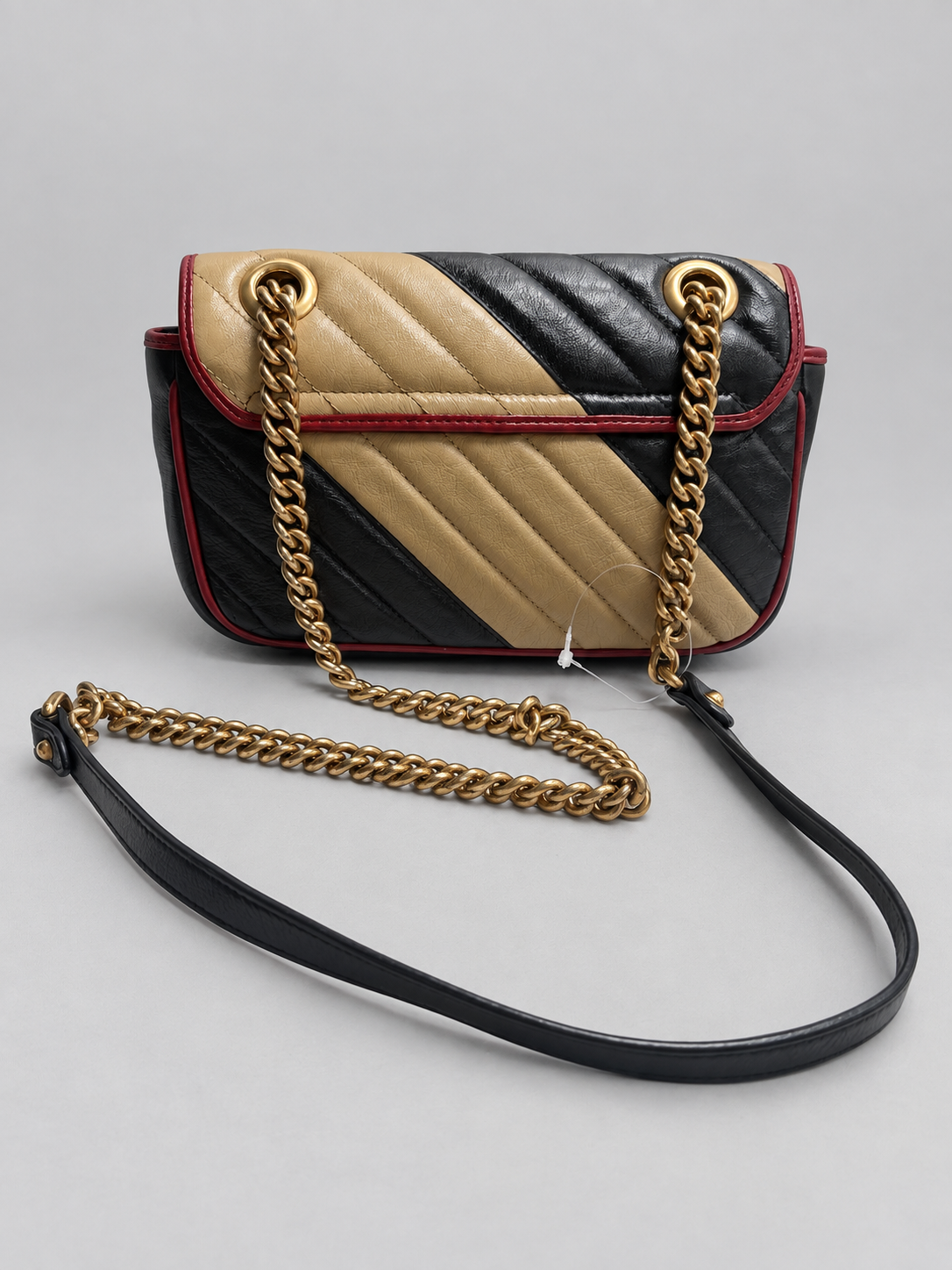 Gucci Marmont Quilted Diagonal Matelasse Crossbody Messenger