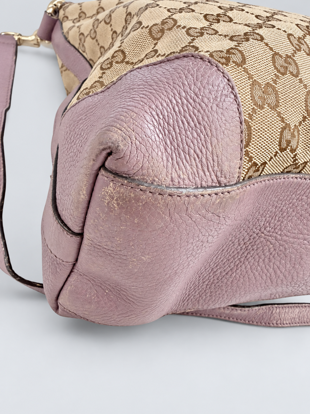 Gucci Monogram Canvas Miss Gg Hobo Sling Bag