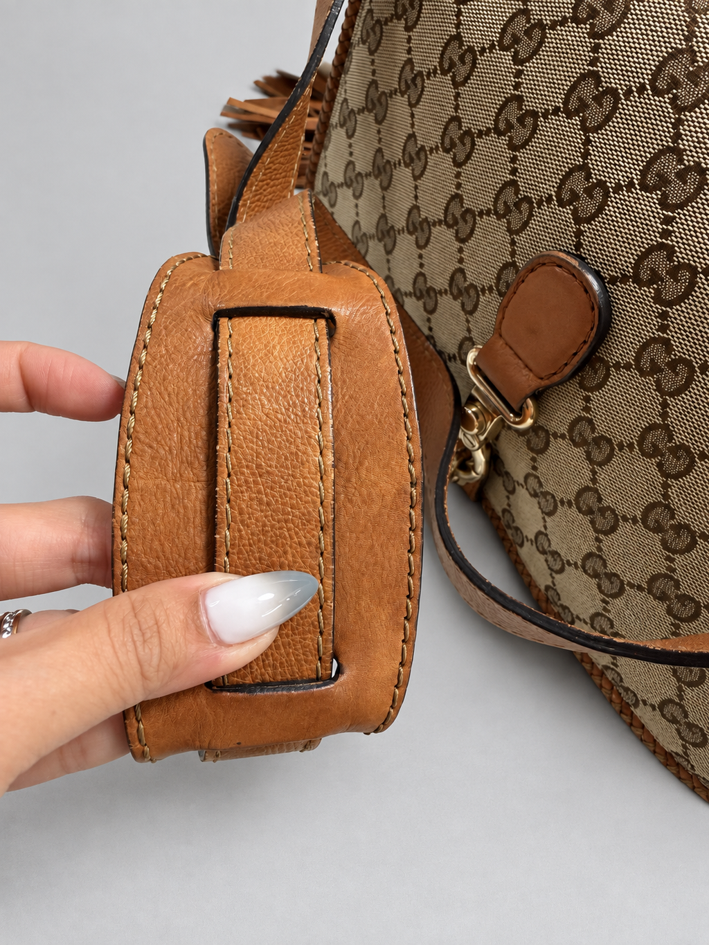 Gucci Monogram Canvas Marrakech Flap Crossbody Messenger
