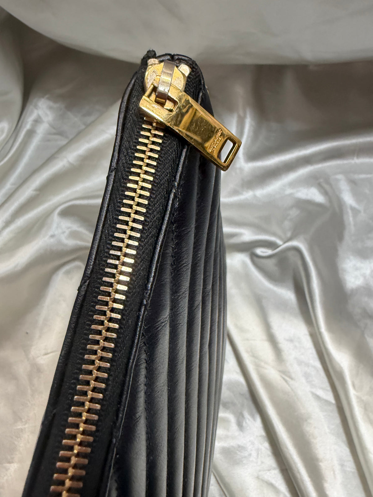 Saint Laurent Zipper Pouch Cassandre Matelasse