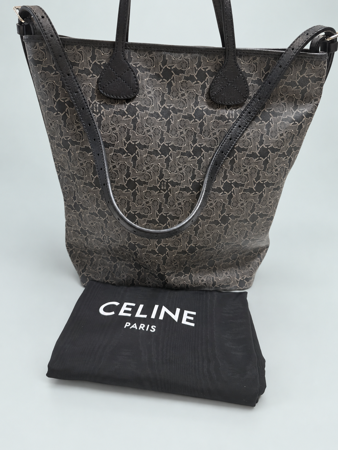 Celine Sulky Carriage Vertical Tote Shoulder Bag