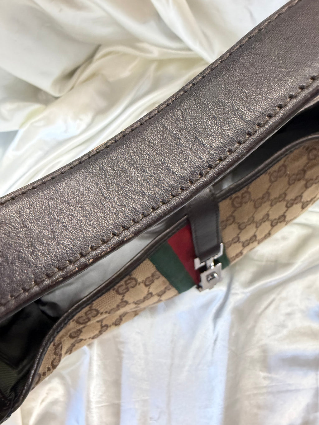 Gucci Jackie Web Hobo Shoulder Bag