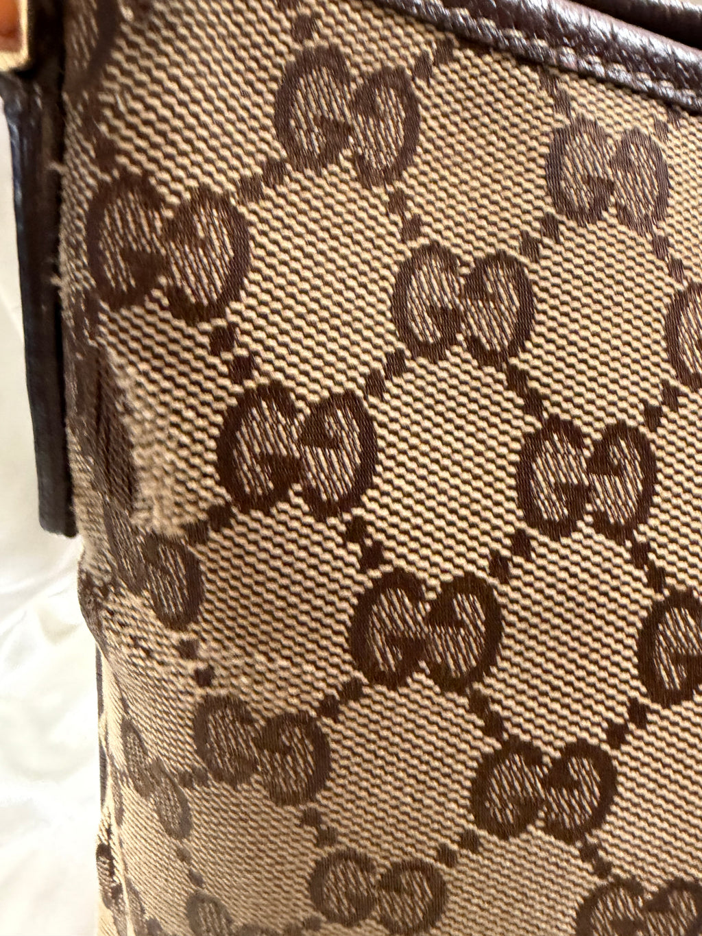 Gucci Monogram Canvas Anbey Sling Crossbody