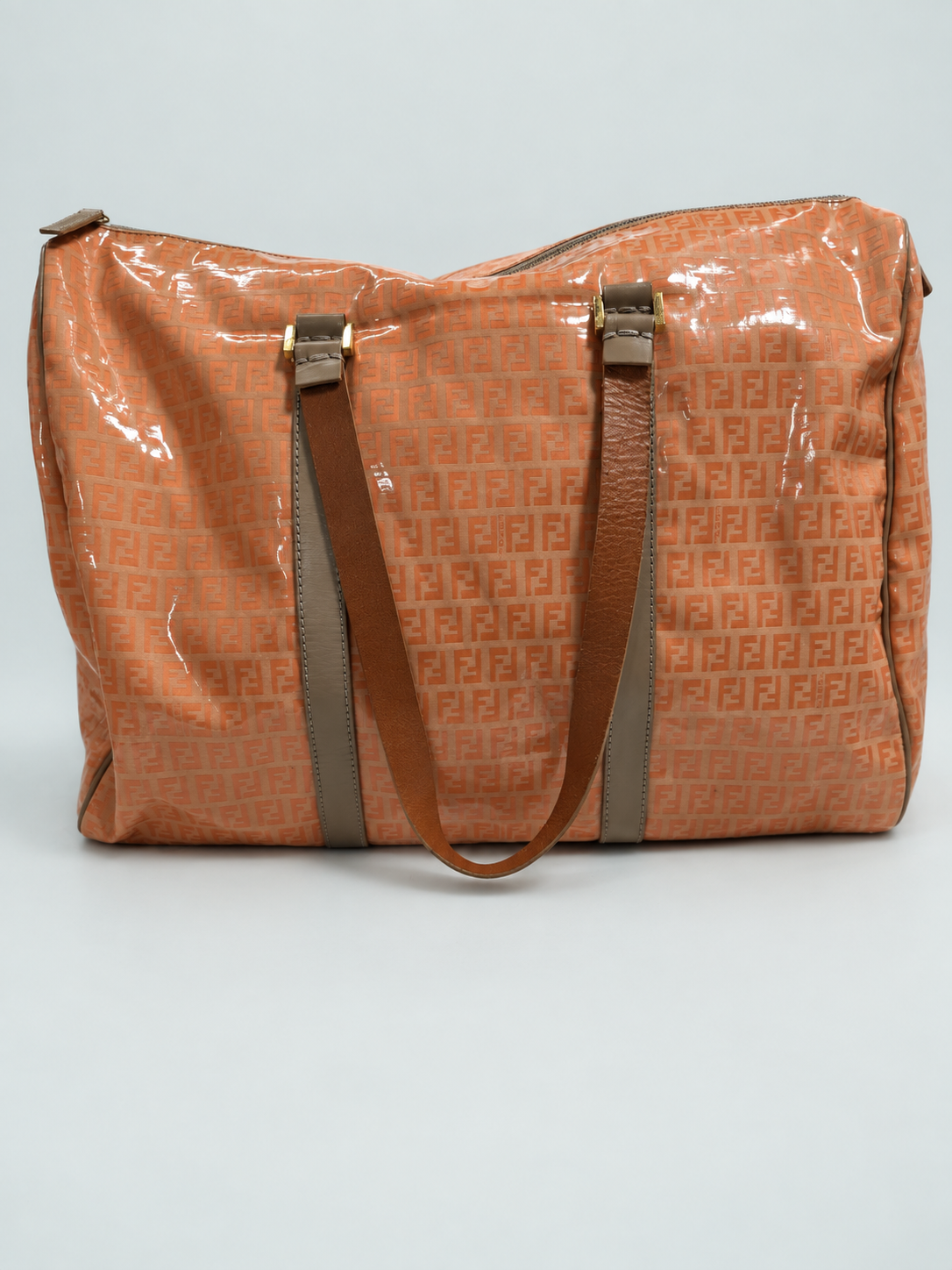 Fendi Zucchino Bowler Boston Carryall