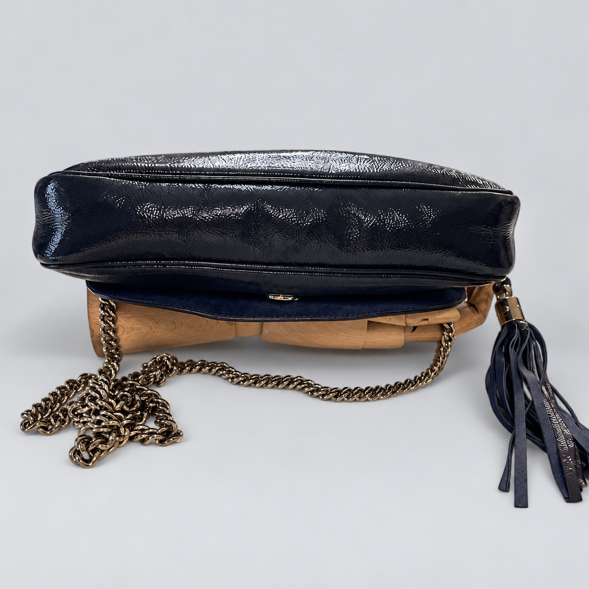 Gucci Soho Flap Chain Shoulder Bag Medium in Blue