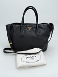 Prada Vitello Daino Convertible Tote Crossbody Bag