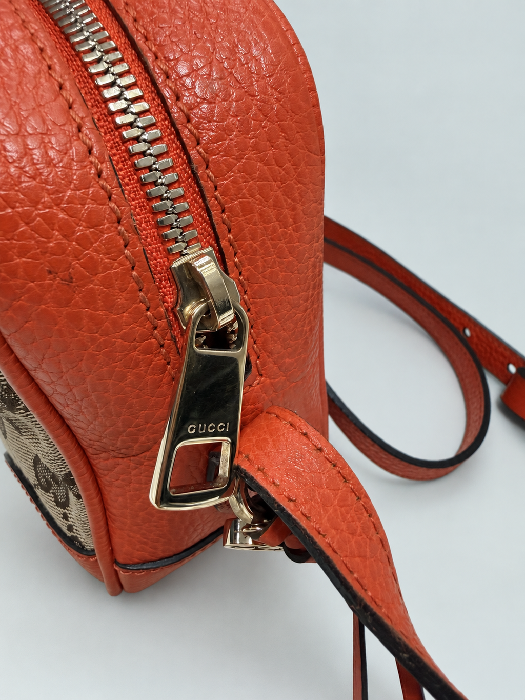 Gucci Monogram Canvas Bree Disco Camera Bag Crossbody bag