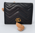 Gucci Matelassé Chevron Wallet in Black