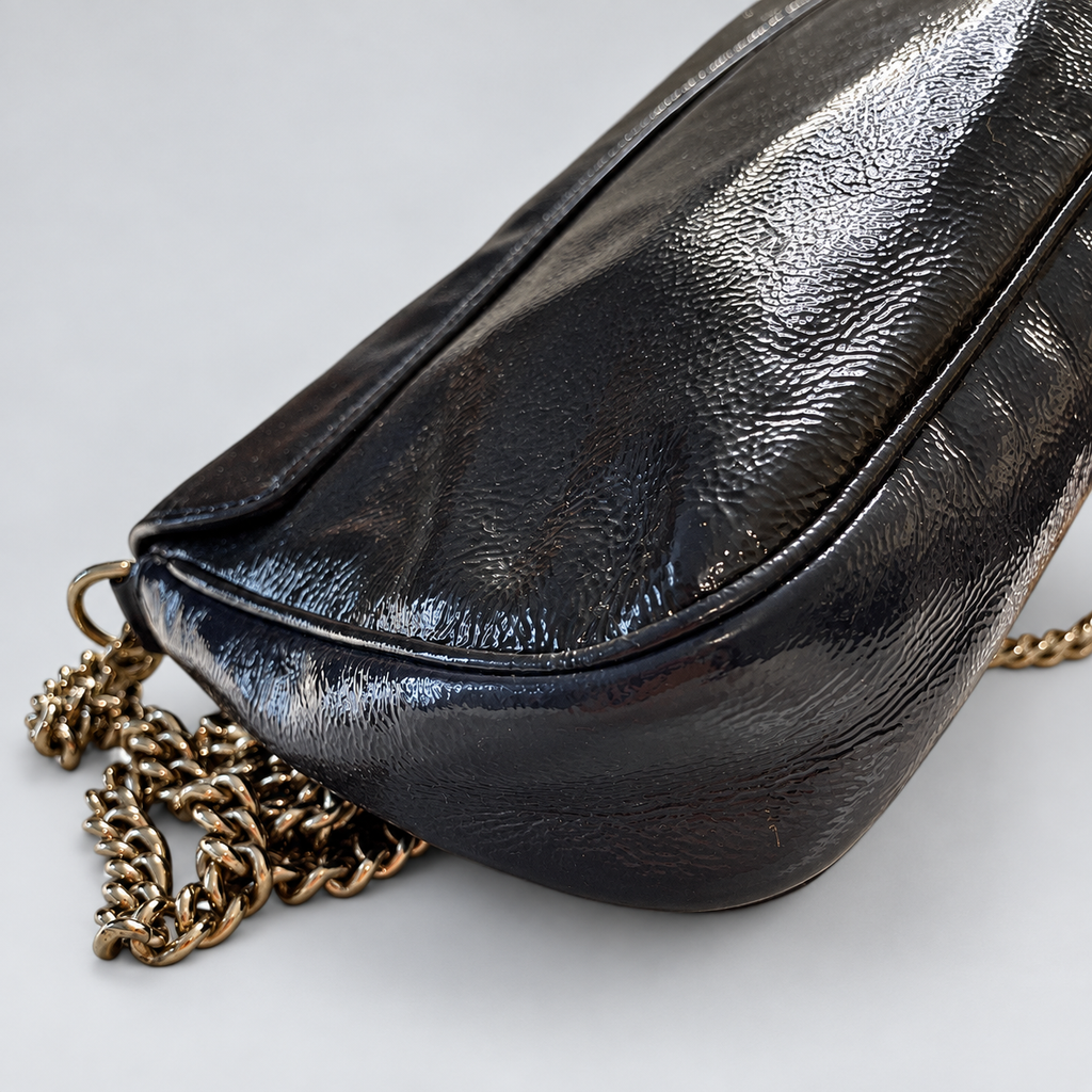 Gucci Soho Flap Chain Shoulder Bag Medium in Blue