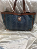 Gucci Abbey D-Ring Tote Denim Shoulder Bag
