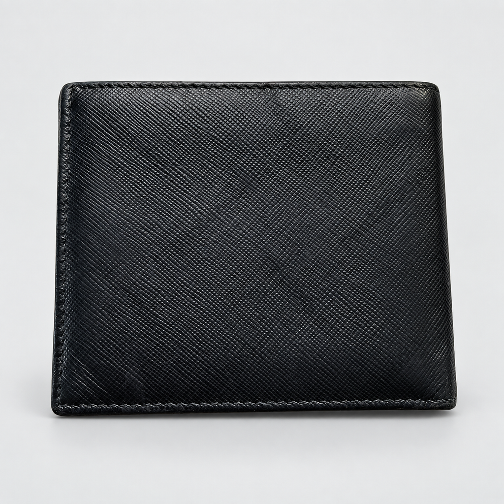 Prada Saffiano Bifold Wallet in Black