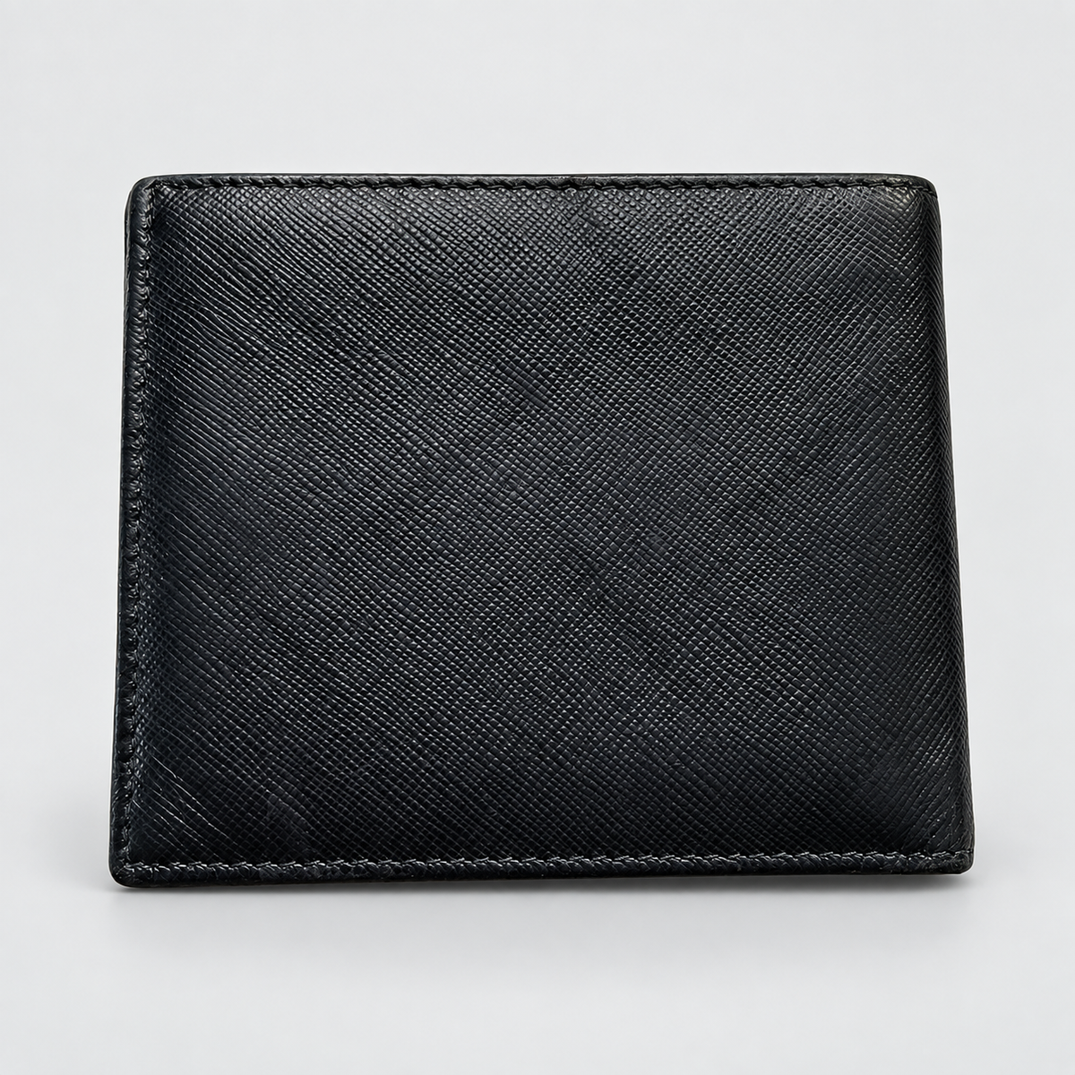 Prada Saffiano Bifold Wallet in Black