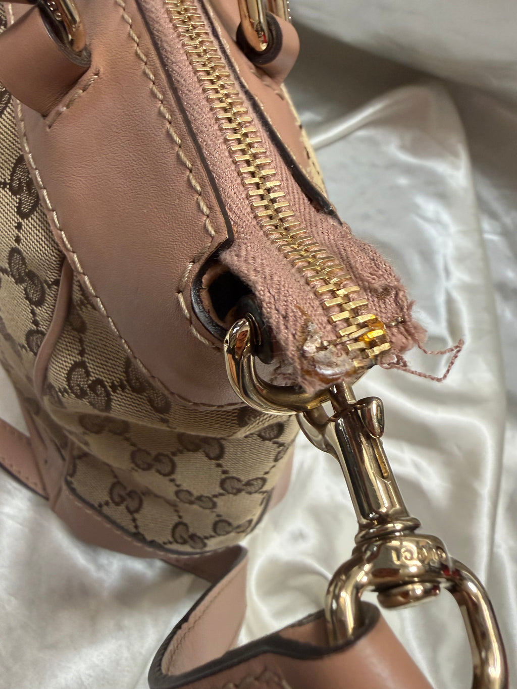 Gucci Monogram Canvas Mayfair Crossbody Sling