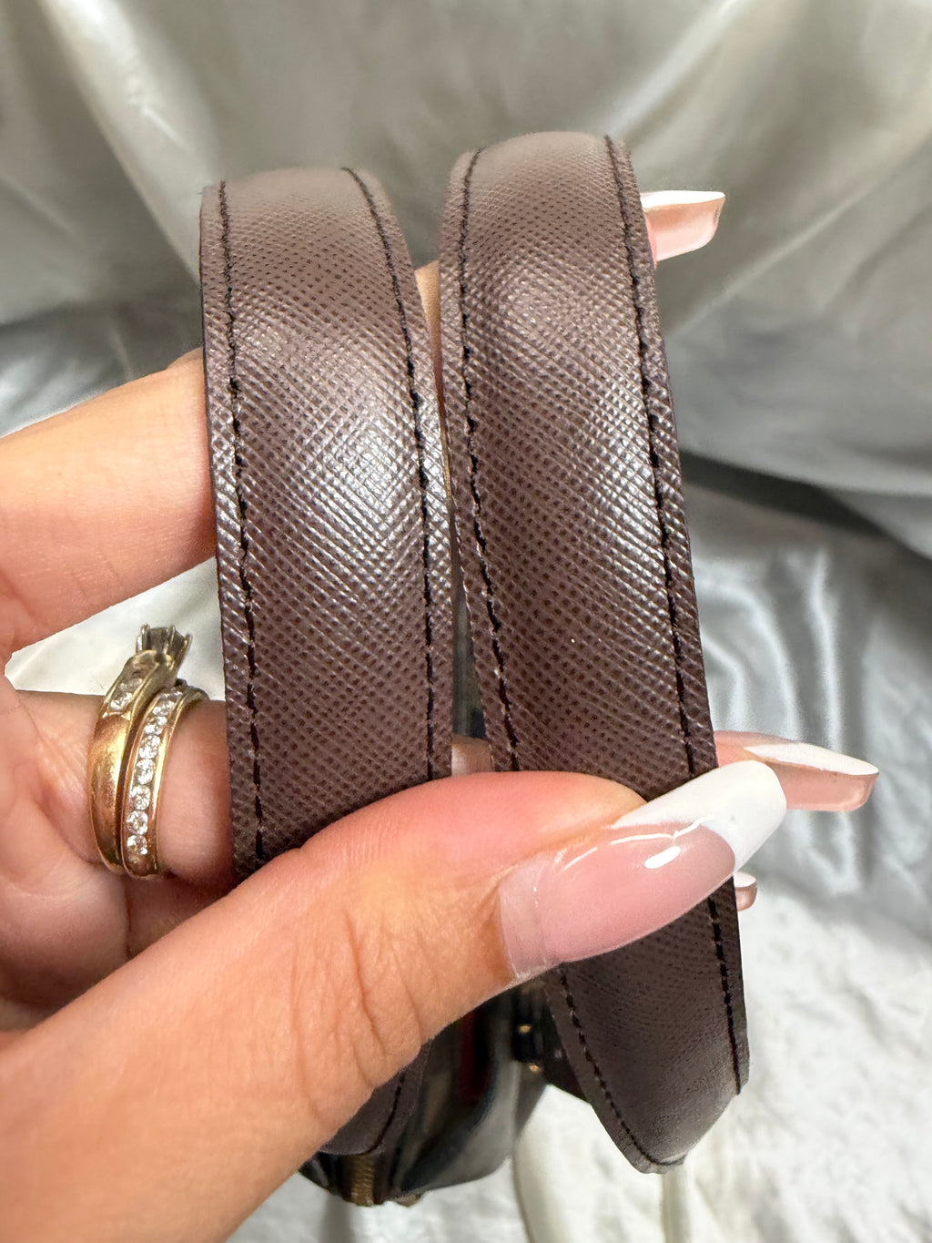 Louis Vuitton Belem Mm Damier Ebene Tote Shoulder Bag