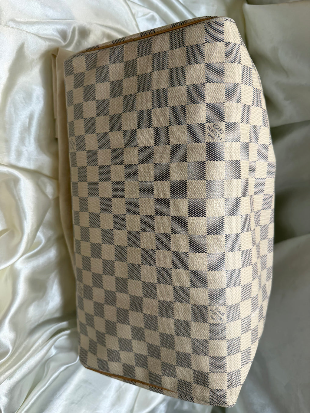 Louis Vuitton Damier Azur Speedy 35 Boston Satchel