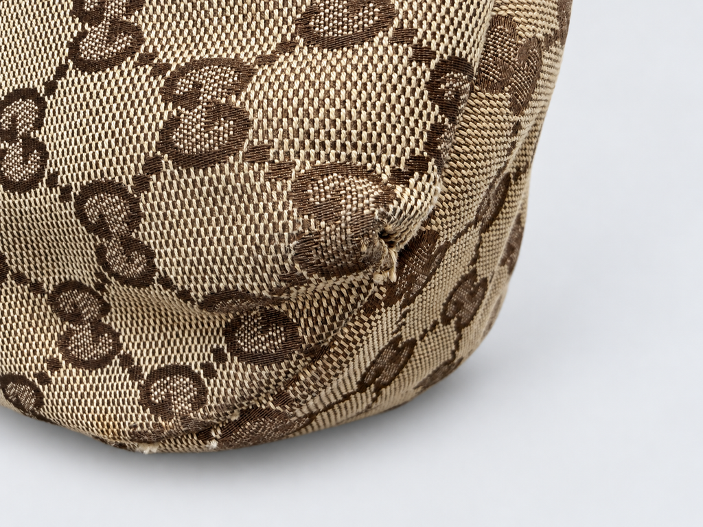 Gucci Monogram Canvas New Web Ladies Hobo Shoulder Bag