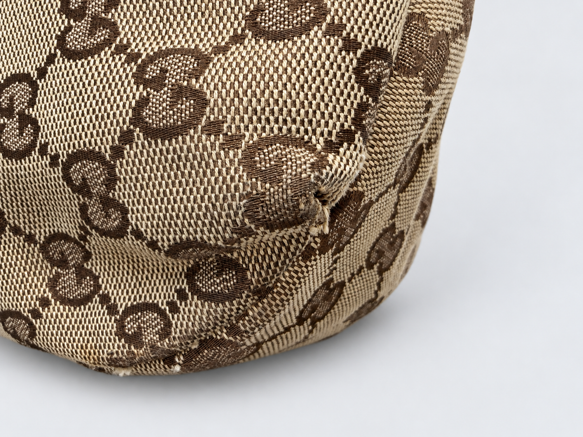 Gucci Monogram Canvas New Web Ladies Hobo Shoulder Bag
