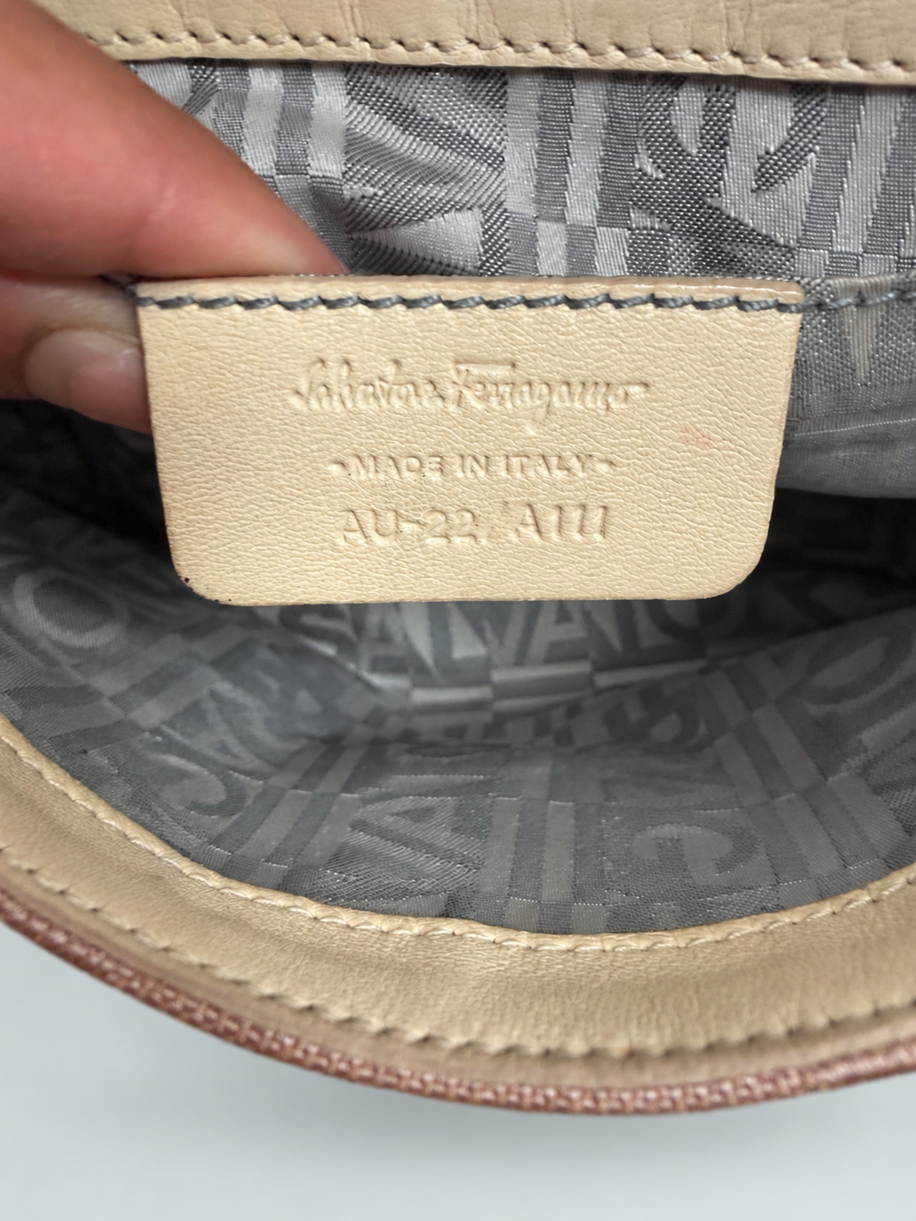 Salvatorre Ferragamo Canvas Hobo Shoulder