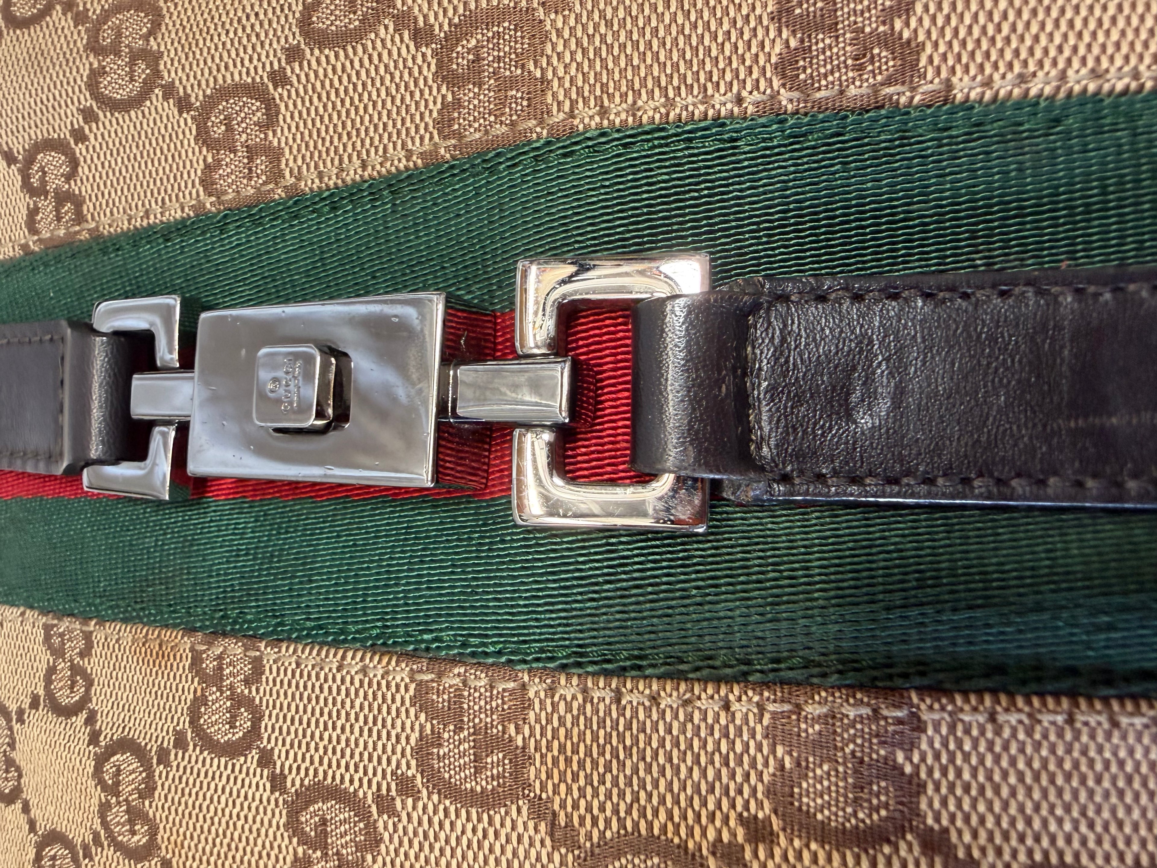 Gucci Jackie Web Hobo Shoulder Bag