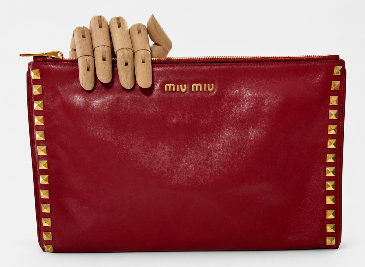 Miu Miu Clutch in Red