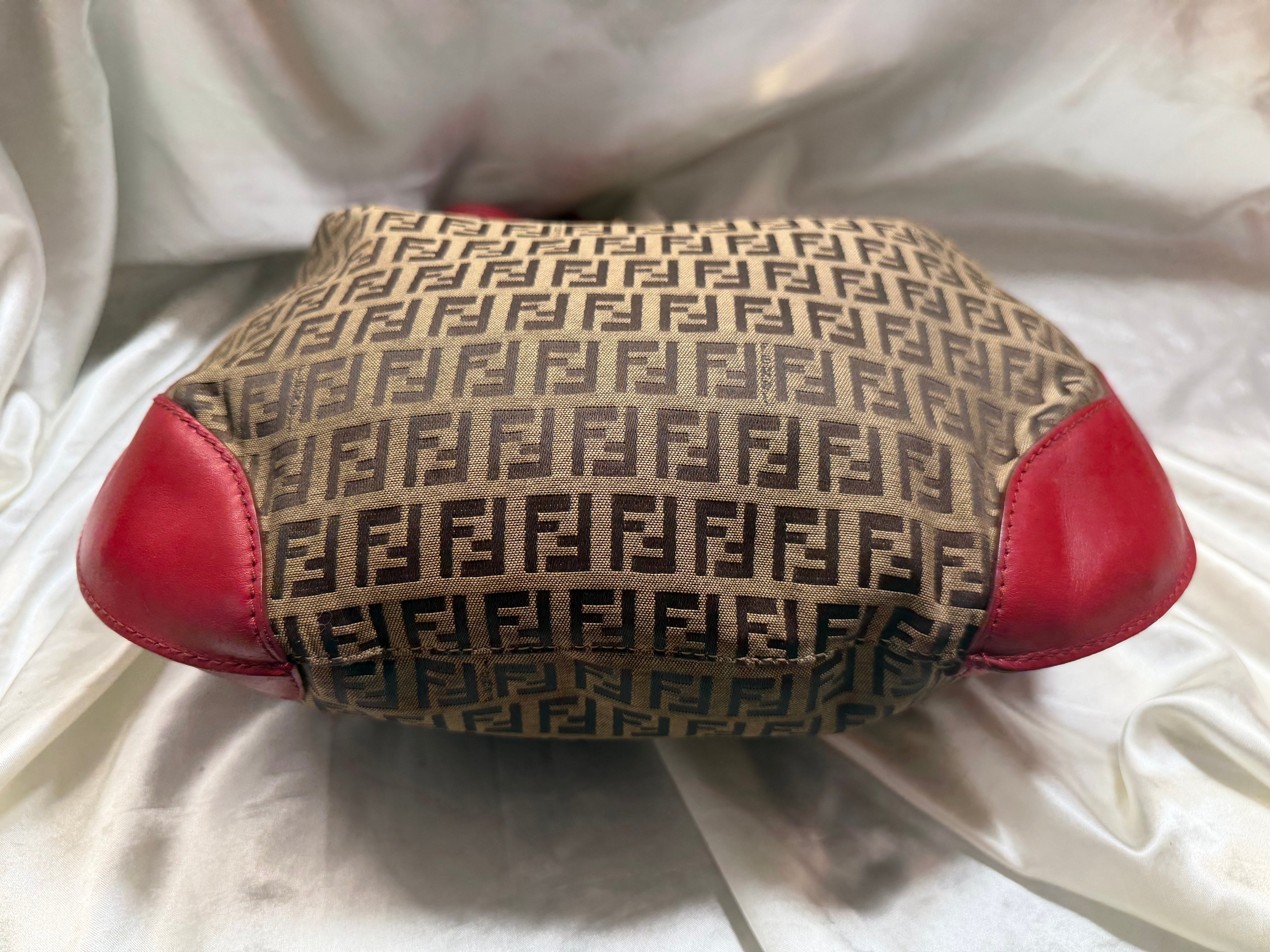 Fendi Pocket Chef Hobo Zucchino Cuoio Shoulder Bag