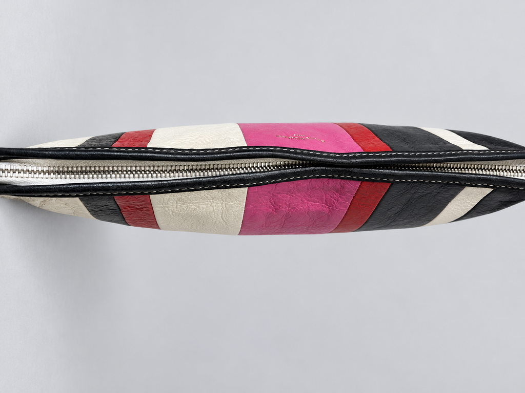 Balenciaga Striped Zipper Clutch Bazaar