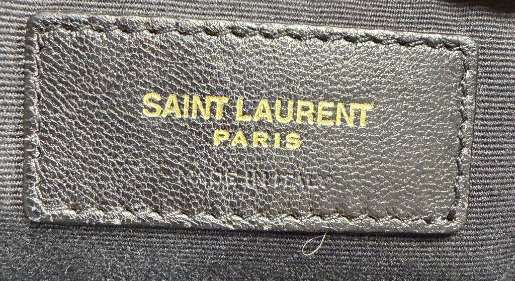 Saint Laurent Matelasse Zipper Document Pouch