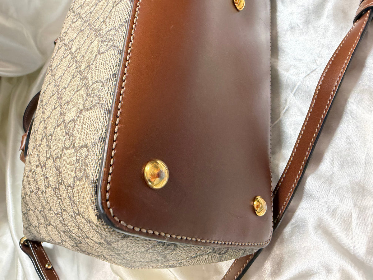 Gucci Supreme Linea Convertible Tote Sling
