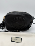 Gucci Pebbled Soho Camera Bag Small Crossbody