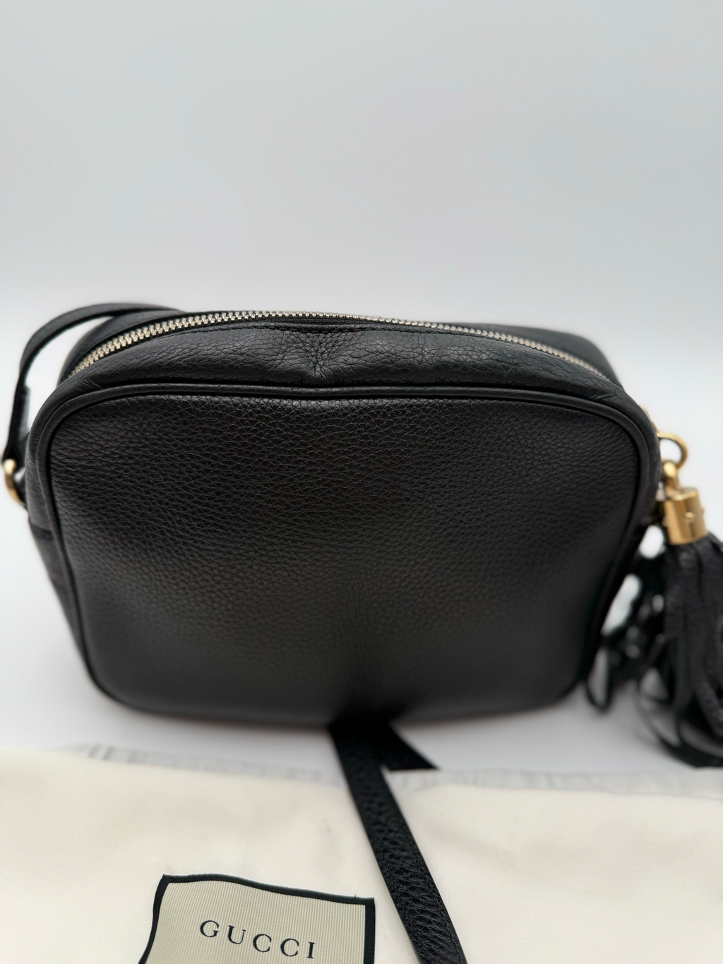 Gucci Pebbled Soho Camera Bag Small Crossbody