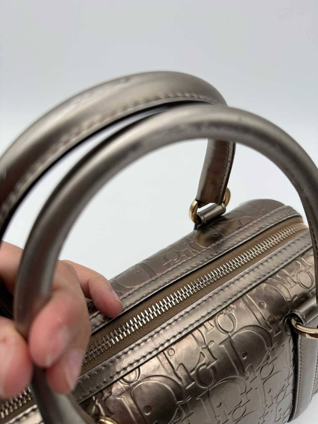 Christian Dior Oblique Monogram Bowler Boston Tote