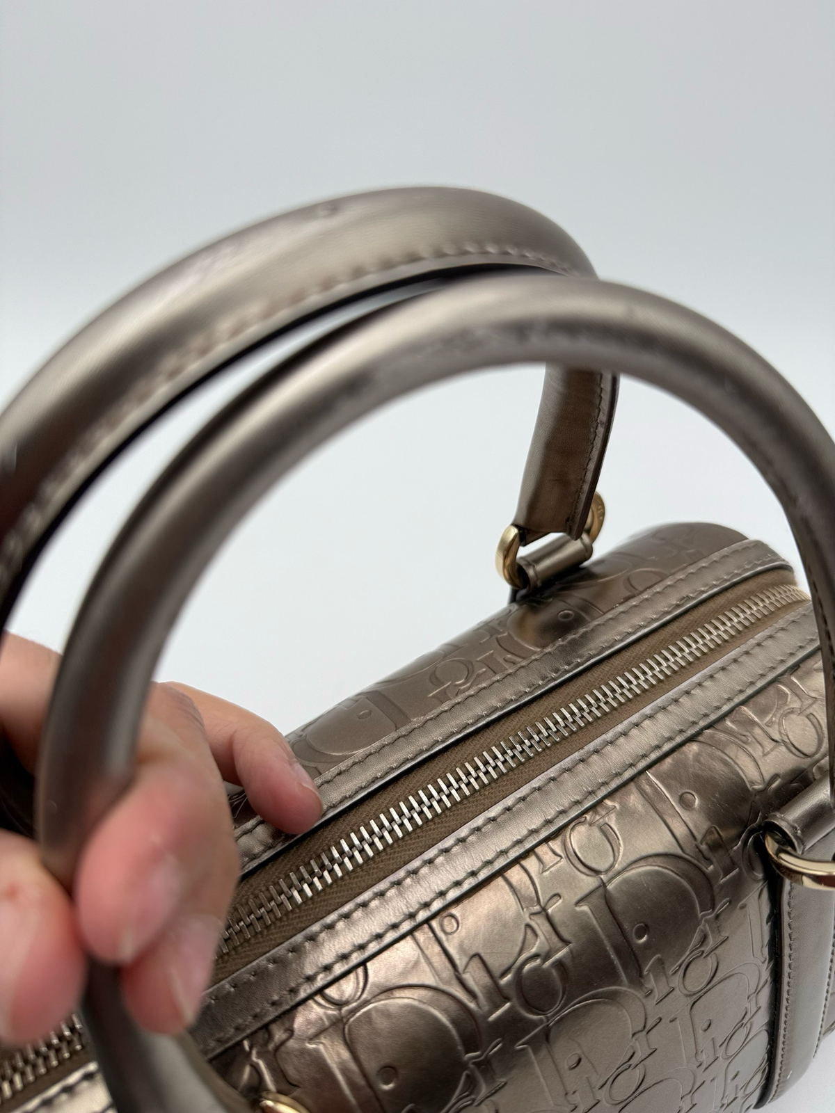 Christian Dior Oblique Monogram Bowler Boston Tote