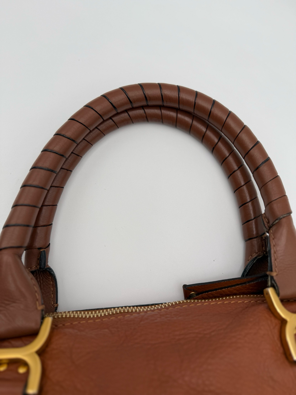 Chloe Marcie Pebbled Grained Tote Medium Shoulder Bag