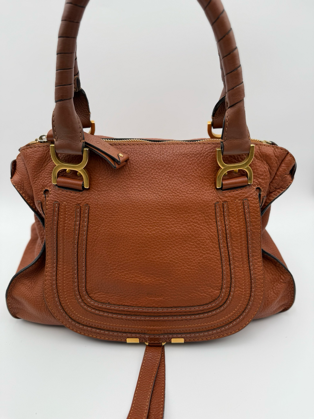 Chloe Marcie Pebbled Grained Tote Medium Shoulder Bag