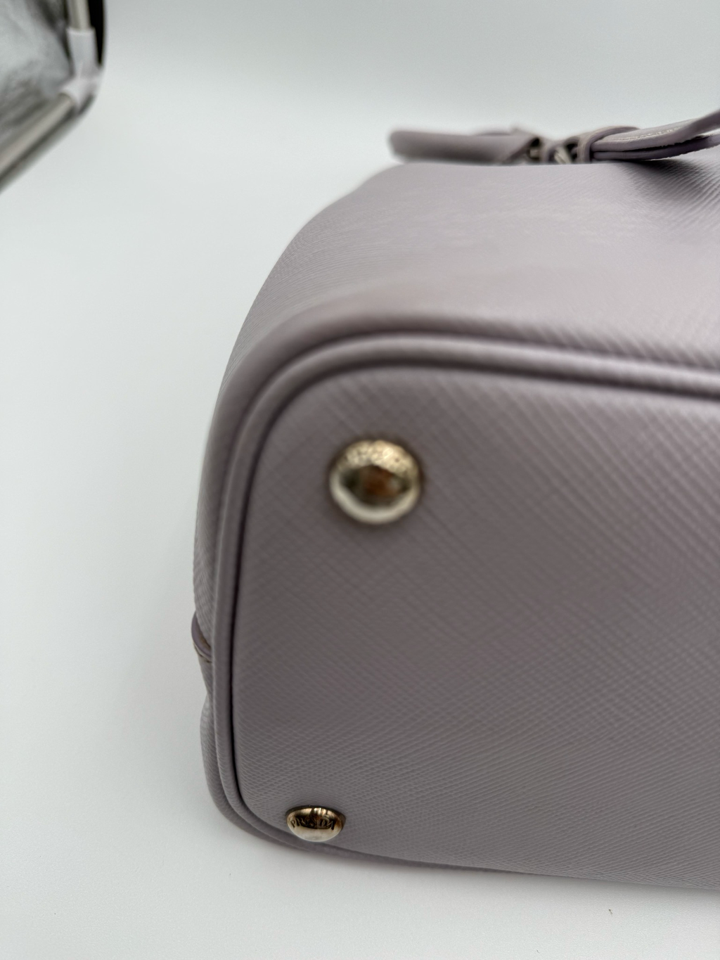 Prada Saffiano Cuir Medium Double Handle Crossbody Handbag