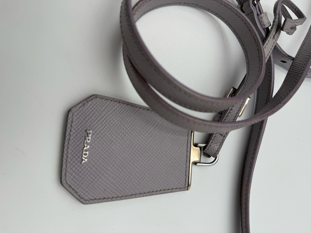 Prada Saffiano Cuir Medium Double Handle Crossbody Handbag