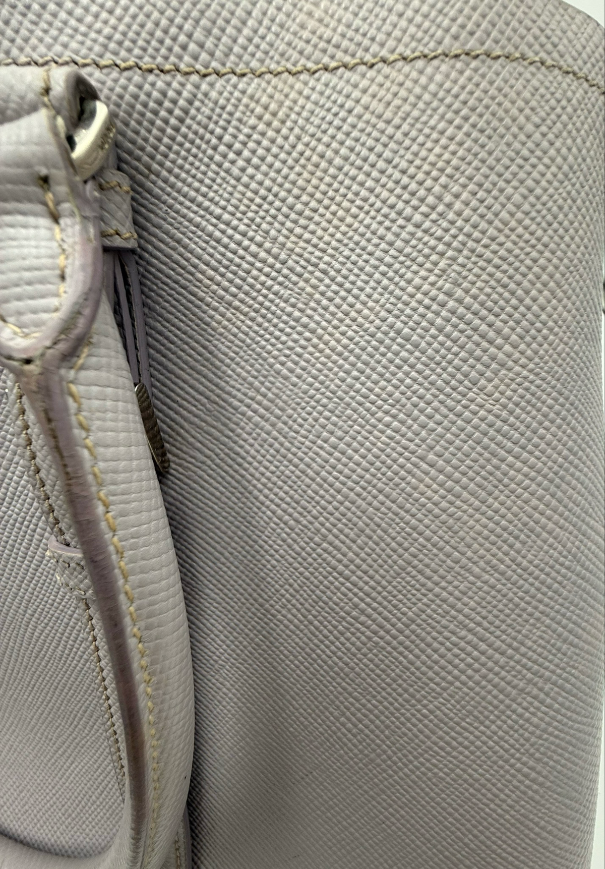Prada Saffiano Cuir Medium Double Handle Crossbody Handbag