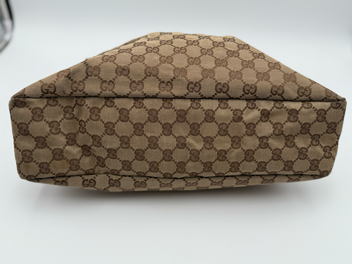 Gucci Horsebit Hobo Vintage Canvas Monogram